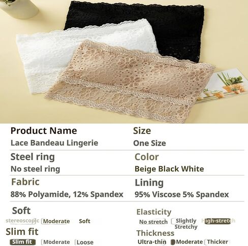 3 قطع المرأة الدانتيل العصابة الصدرية الأزهار الدانتيل صديرية دائرية العصابة حمالة حمالات الصدر سلس بسط الصدر التفاف لصالح اليومية in Kuwait