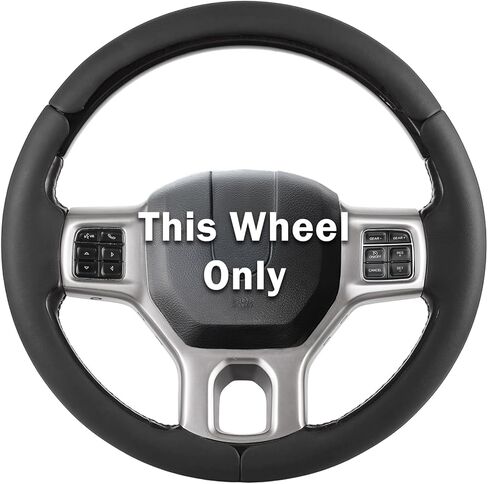 Steering Wheel Cover for Ram 1500, Car Steering Wheel Cover for Dodge Ram 1500 (2012-2018) 1500 Classic(2019-2023) 2500(2012-2018) 3500(2012-2018) 5500(2012-2018), Perforated Black in Kuwait