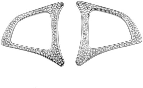 Bling Crystal Diamond Decor Steering Wheel Button Frame Cover Trim for Mercedes Benz A B C E CLA CLS GLA GLC GLE GLS V Class 2016 2017 2018 Interior Accessories Sets in Kuwait