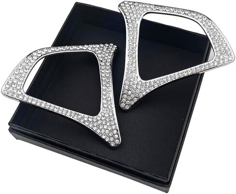 Bling Crystal Diamond Decor Steering Wheel Button Frame Cover Trim for Mercedes Benz A B C E CLA CLS GLA GLC GLE GLS V Class 2016 2017 2018 Interior Accessories Sets in Kuwait