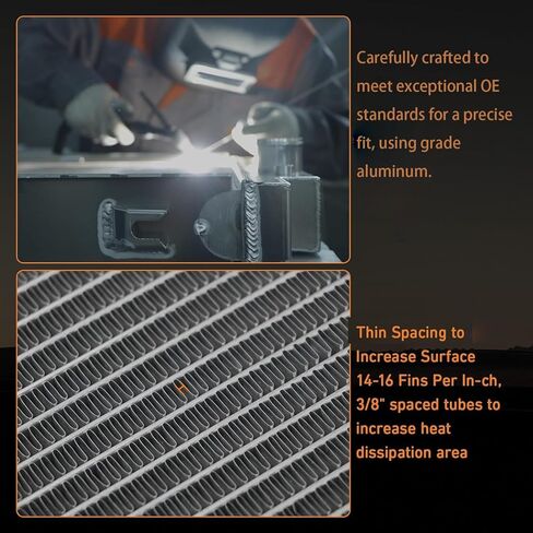 Aluminum Radiator Replacement for 2001-2005 Chrysler Sebring Dodge Stratus Mitsubishi Eclipse 2002 2003 2004 in Kuwait