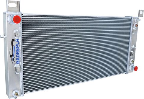 DPI2370 34"W Aluminum Radiator for 1999-2014 Chevy Tahoe Silverado 1500 2500 GMC Yukon 4 Row Radiador Crossflow Radiators 2000 2001 2002 2003 2004 2005 2006 2007 2008 2009 2010 2011 2012 2013 in Saudi Arabia
