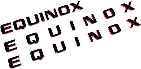 17-24 3pcs Equinox Door & Liftgate Letter 3D Badge Emblem Nameplate Logo Replacement for Equinox (Redline) in Saudi Arabia