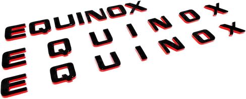 17-24 3pcs Equinox Door & Liftgate Letter 3D Badge Emblem Nameplate Logo Replacement for Equinox (Redline) in Saudi Arabia