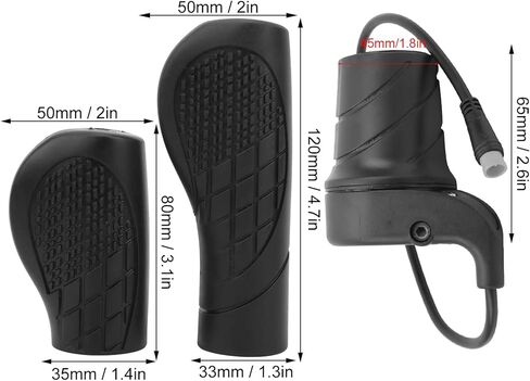 دراجة Ejoyous Half Twist Throttle E، وحدة تحكم خنق E مقبض استبدال خنق الإبهام الكهربائي، لمقبض الدوران من سلسلة Wuxing ذات الخمس نجوم in Saudi Arabia