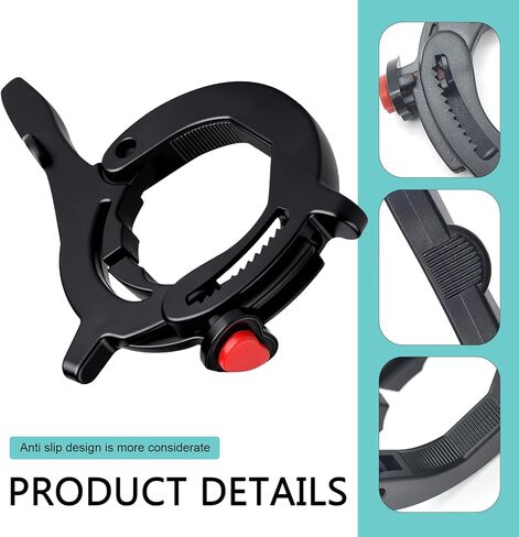 Motorcycle Throttle Cruise Control, Adjustable One-Click Throttle Lock Assist, Universal 1.18–1.57 Inch Cruise Control Accessory for Most Motorcycles (Black) in Kuwait