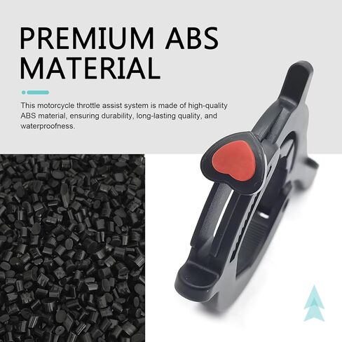 Motorcycle Throttle Cruise Control, Adjustable One-Click Throttle Lock Assist, Universal 1.18–1.57 Inch Cruise Control Accessory for Most Motorcycles (Black) in Kuwait