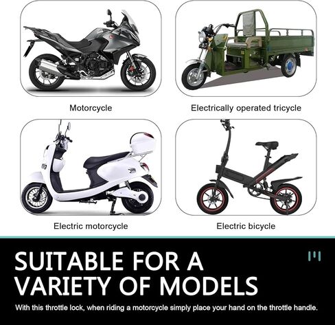 Motorcycle Throttle Cruise Control, Adjustable One-Click Throttle Lock Assist, Universal 1.18–1.57 Inch Cruise Control Accessory for Most Motorcycles (Black) in Kuwait