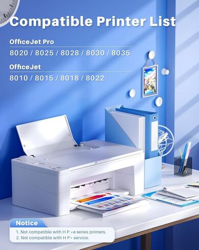 مجموعة خراطيش حبر INK4U 910XL بديلة متوافقة لخراطيش حبر HP 910XL 910 للاستخدام مع طابعة HP OfficeJet Pro 8020 8025 8028 8030 8035 8010 8015 8018 8022 (1BK/1C/1M/1Y، 4 عبوات) in Kuwait