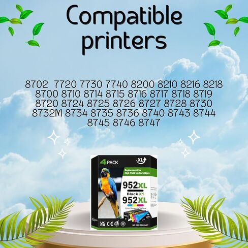 مجموعة خراطيش حبر PayForLess 952XL متوافقة مع HP 952 952XL لطابعة HP 8710 OfficeJet Pro 7720 7740 8210 8216 8702 8710 8715 8720 8725 8728 8730 8745 4 عبوات in Kuwait