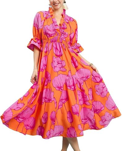 Easel Abstract Animal Print A-Line Dress in Kuwait