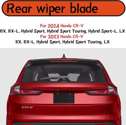 الخلفية ممسحة شفرة لهوندا CR-V CRV 2023 2024 LX EX EX-L الهجين الرياضة الهجين الرياضة بجولة الهجين الرياضة-L الخلفية الخلفية ممسحة زجاج أمامي شفرة in Saudi Arabia