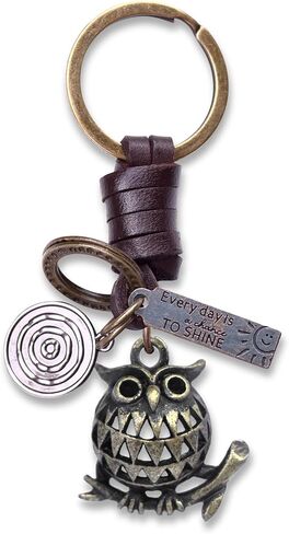 AuPra مضحك سلسلة مفاتيح على شكل حيوانات هدايا النساء والرجال الجلود ثلاثية الأبعاد كيرينغ فتاة وفتى المنزل مفاتيح باب السيارة حامل الحاضر in Kuwait