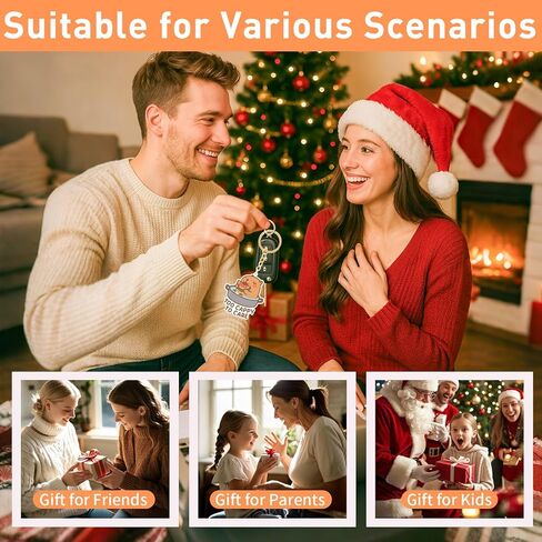 vinBee 8 قطع سلاسل مفاتيح كابيبارا، مجموعة سحر كابيبارا اللطيفة، حقيبة ظهر وإكسسوارات حقيبة للأطفال والبنات والأولاد، أشياء كابيبارا المضحكة وأفكار الهدايا، هدايا عيد الميلاد in Kuwait