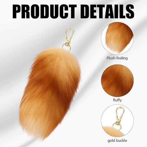 مجموعة إكسسوارات ذيل ثيريان، قطعتان من قلادة ذيل الثعلب مع تصميمات ثعلب فضية وزرقاء وذهبية، مجموعة إكسسوارات تيريان ذات ذيلين in Kuwait