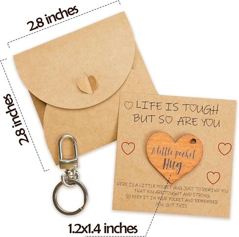 Pocket Hug Keychain Care Gifts for Women Men, Feel Better Valentines Day Gifts for Her Him, Thinking Of You, Sobriety, Encouragement, Pocket Hugs for Chemo Survivor, Uplifting Recovery Gift in Saudi Arabia
