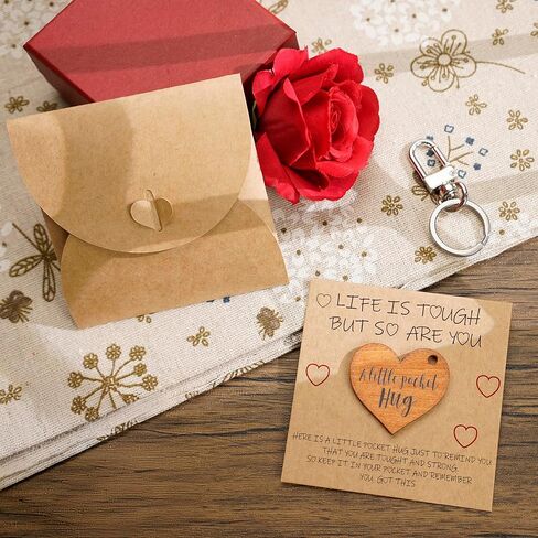 Pocket Hug Keychain Care Gifts for Women Men, Feel Better Valentines Day Gifts for Her Him, Thinking Of You, Sobriety, Encouragement, Pocket Hugs for Chemo Survivor, Uplifting Recovery Gift in Saudi Arabia