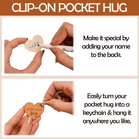 Pocket Hug Keychain Care Gifts for Women Men, Feel Better Valentines Day Gifts for Her Him, Thinking Of You, Sobriety, Encouragement, Pocket Hugs for Chemo Survivor, Uplifting Recovery Gift in Saudi Arabia