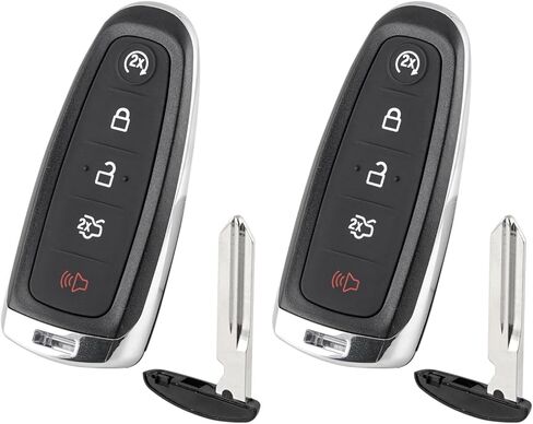 مفتاح السيارة الذكي عن بعد فوب لسيارة Ford Explorer Edge 2011 2012 2013 2014 2015 لسيارة Taurus Focus Expedition Flex 2013-2019 Focus Lincoln MKX MKS MKT Navigator دخول بدون مفتاح 2 قطعة in Kuwait
