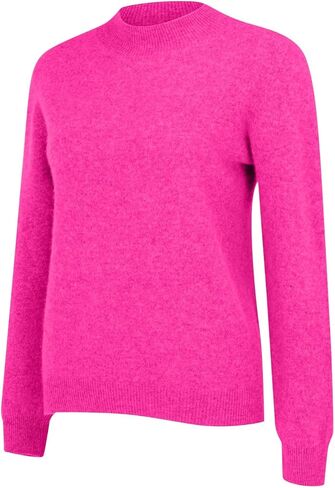 Fall Winter Cashmere Sweaters for Women Long Sleeve Tops Jumper Knitted Pullover Lightweight Merino Wool Sweater in Saudi Arabia