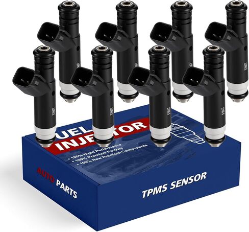 4L3E-B4C Fuel Injectors 4.6L V8 4Holes Fits for:2004-2008 E150 2005-2008 E250 2005 2006 2007 2008 Ford F150 2004 2005 Explorer, for:2004 2005 Mercury Mountaineer Set of 8 FJ867 in Kuwait