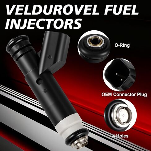 4L3E-B4C Fuel Injectors 4.6L V8 4Holes Fits for:2004-2008 E150 2005-2008 E250 2005 2006 2007 2008 Ford F150 2004 2005 Explorer, for:2004 2005 Mercury Mountaineer Set of 8 FJ867 in Kuwait