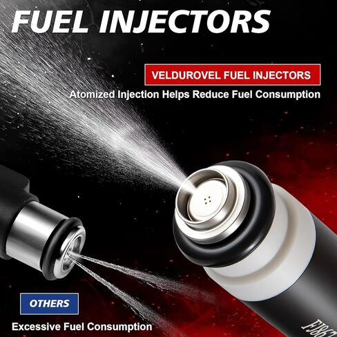 4L3E-B4C Fuel Injectors 4.6L V8 4Holes Fits for:2004-2008 E150 2005-2008 E250 2005 2006 2007 2008 Ford F150 2004 2005 Explorer, for:2004 2005 Mercury Mountaineer Set of 8 FJ867 in Kuwait