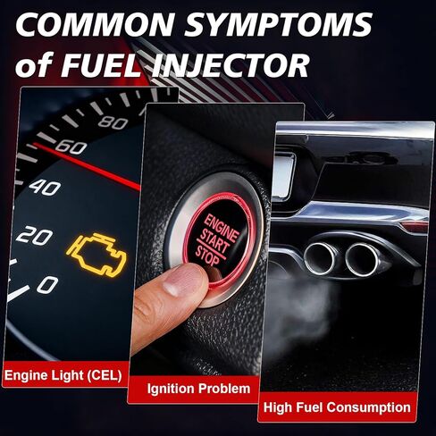4L3E-B4C Fuel Injectors 4.6L V8 4Holes Fits for:2004-2008 E150 2005-2008 E250 2005 2006 2007 2008 Ford F150 2004 2005 Explorer, for:2004 2005 Mercury Mountaineer Set of 8 FJ867 in Kuwait