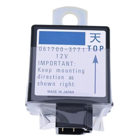 IEQFUE 12V Time Delay Relay Solenoid 061700-3770 Compatible with Kubota B1550D B1550HST B1750HST L2900DT L3010DT L3300DT M5030 M5700 M5700DHC in Saudi Arabia