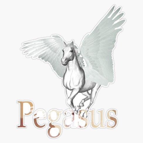 Pegasus Vinyl Sticker Waterproof Decal Laptop Wall Window Bumper Sticker 5" in Saudi Arabia