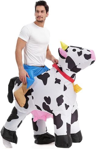 HSCTEK Adult Inflatable Cow Rider Costume in Saudi Arabia