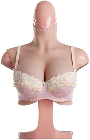 YIQI 8th Generation Silicone Breast Plates Realistic Like Actual Skin with New Technology for Crossdressers Transgender (Ivory White, H-Flocking) in Kuwait