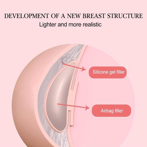 YIQI 8th Generation Silicone Breast Plates Realistic Like Actual Skin with New Technology for Crossdressers Transgender (Ivory White, H-Flocking) in Kuwait