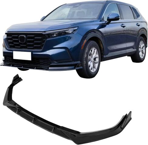 IKON MOTORSPORTS, Front Bumper Lip Compatible with 2023-2026 Honda CR-V EX EX-L LX Only, IKON Style Gloss Black Spoiler Splitter Valance Fascia Cover Guard Protection Conversion in Saudi Arabia