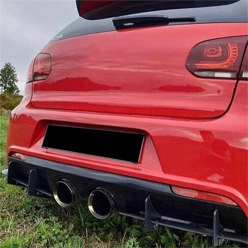 Compatible For VW Golf 6R MK6 R 6R 2009-2012 Car Rear Bumper Lip Diffuser Spoiler Splitter Protector Car Styling Auto Accessories in Kuwait