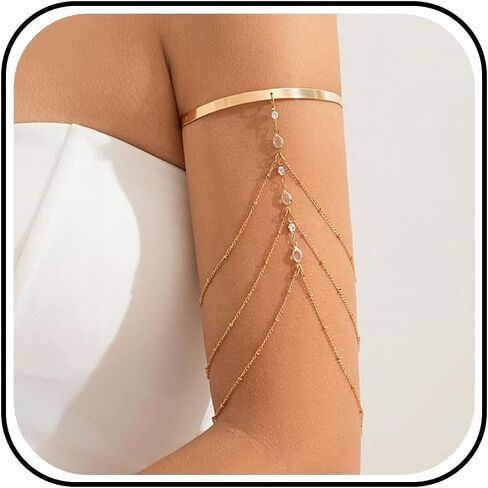 Frodete Arm Cuff Gold Arm Cuff Jewelry Upper Arm Cuff Halloween Costumes for Women Men in Kuwait