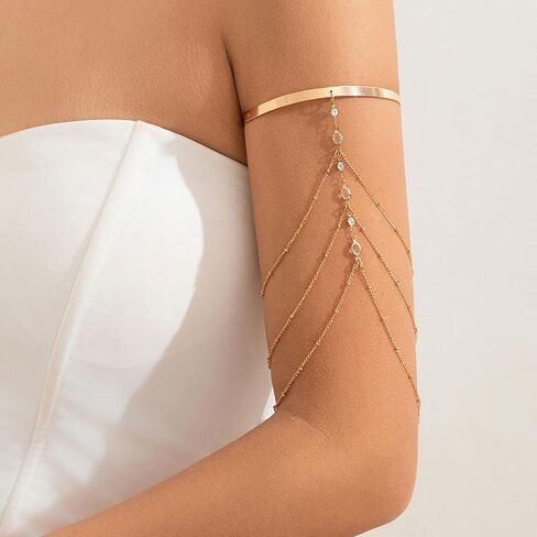 Frodete Arm Cuff Gold Arm Cuff Jewelry Upper Arm Cuff Halloween Costumes for Women Men in Kuwait