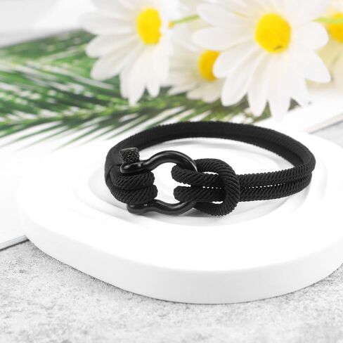 Hoosmoon هدايا عيد الفصح للابن في سن المراهقة الأولاد سوار أسود هدايا التخرج لابن من أمي أبي اليوم الأول من المدرسة هدية للأولاد في سن المراهقة ابن أخ العودة إلى المدرسة هدية أفكار عيد ميلاد in Kuwait