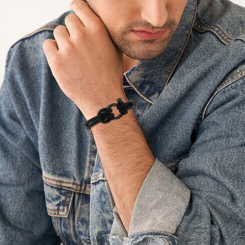 Hoosmoon هدايا عيد الفصح للابن في سن المراهقة الأولاد سوار أسود هدايا التخرج لابن من أمي أبي اليوم الأول من المدرسة هدية للأولاد في سن المراهقة ابن أخ العودة إلى المدرسة هدية أفكار عيد ميلاد in Kuwait