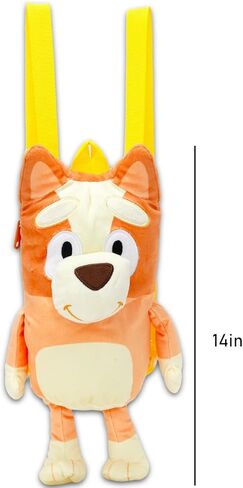 Bingo Plushie Backpack Set - Bundle with 14" Bingo Plush Doll with Carrying Straps Plus Stickers, More | Bluey Stuffed Animal for Kids in Saudi Arabia