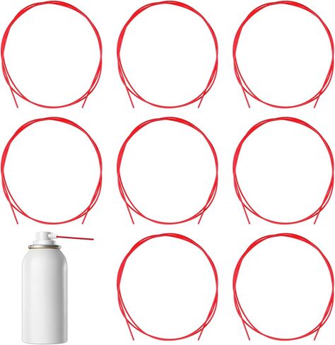 8 Pcs Spray Can Nozzle Straws, 51 Inch Spray Can Straws Flexible Extension Hose Spray Can Extension Straw for Automotive in Saudi Arabia