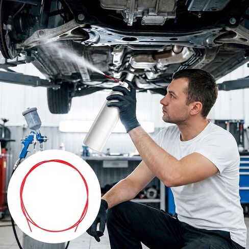 8 Pcs Spray Can Nozzle Straws, 51 Inch Spray Can Straws Flexible Extension Hose Spray Can Extension Straw for Automotive in Saudi Arabia