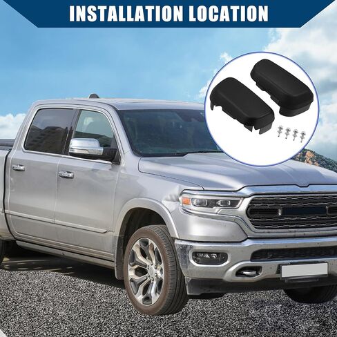 No.68193113AA Running Board End Cap for Ram 1500 2013-2022 / Side Step End Cover/Durable / 1Set Black in Saudi Arabia
