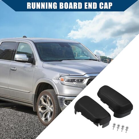 No.68193113AA Running Board End Cap for Ram 1500 2013-2022 / Side Step End Cover/Durable / 1Set Black in Saudi Arabia