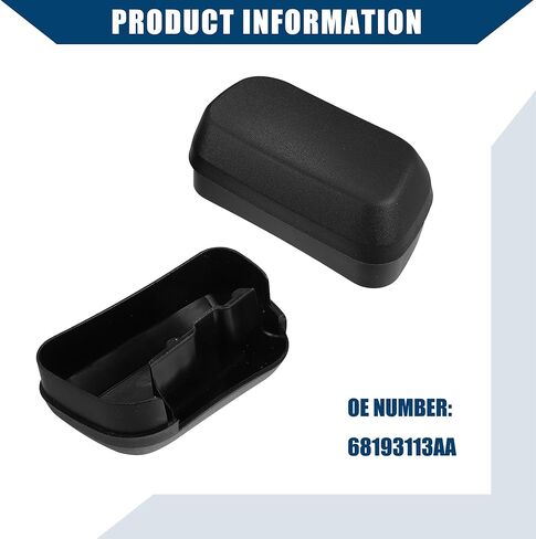No.68193113AA Running Board End Cap for Ram 1500 2013-2022 / Side Step End Cover/Durable / 1Set Black in Saudi Arabia