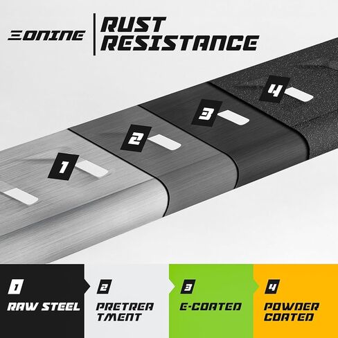 ONINE Tubular 7" Textured Black Running Board Custom Fit 2015-2026 Chevy Colorado/GMC Canyon Crew Cab Side Step Nerf bar in Kuwait