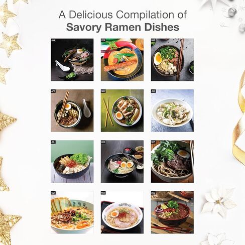 RED EMBER Ramen Love 2026 Wall Calendar 12 Month | 12" x 24" Open | Thick & Sturdy Paper | Giftable | Food Kitchen Calendar 2026 in Saudi Arabia