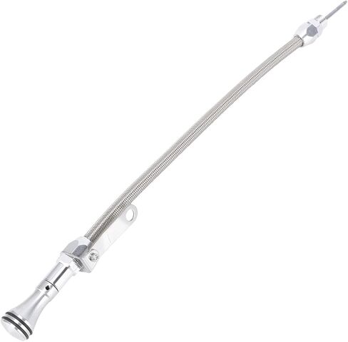 20in Flexible Oil Dipstick, Replacement for SB 289 302 351W, Ideal for Custom, Limited Space, High Durability, Steel Billet Aluminum and Stainless Steel in Kuwait