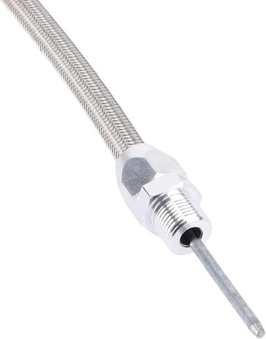 20in Flexible Oil Dipstick, Replacement for SB 289 302 351W, Ideal for Custom, Limited Space, High Durability, Steel Billet Aluminum and Stainless Steel in Kuwait