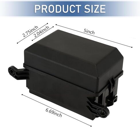 12V Fuse Box, Waterproof Dustproof Relay Box, Fuse Block with 6 Slot ATC/ATO Holders, Universal for Cars Boats Light Equipment (Black) in Kuwait